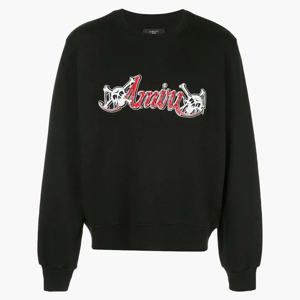Amiri Motley Crue CrewNeck Black