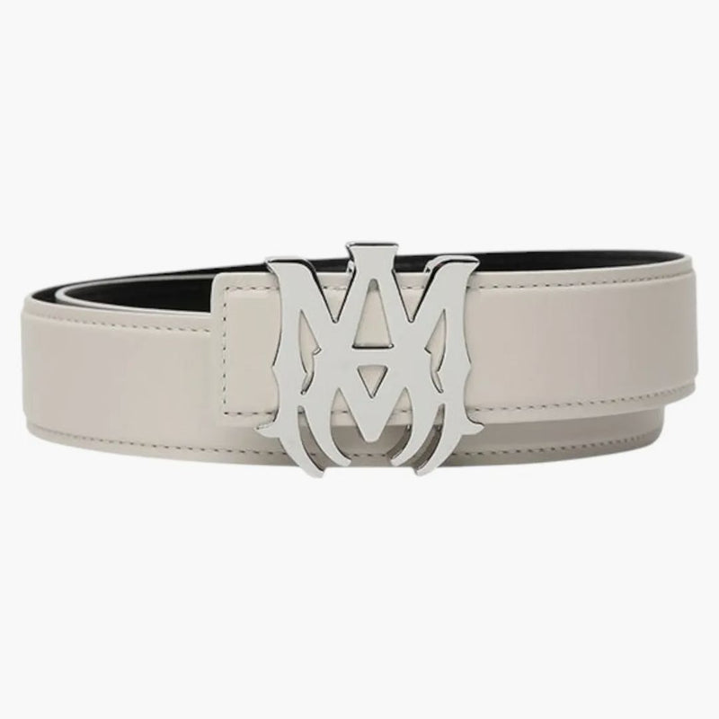 Amiri Nappa 1.5 Width Belt Alabaster