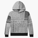 Amiri Oversized Bandana Patchwork Hoodie Black