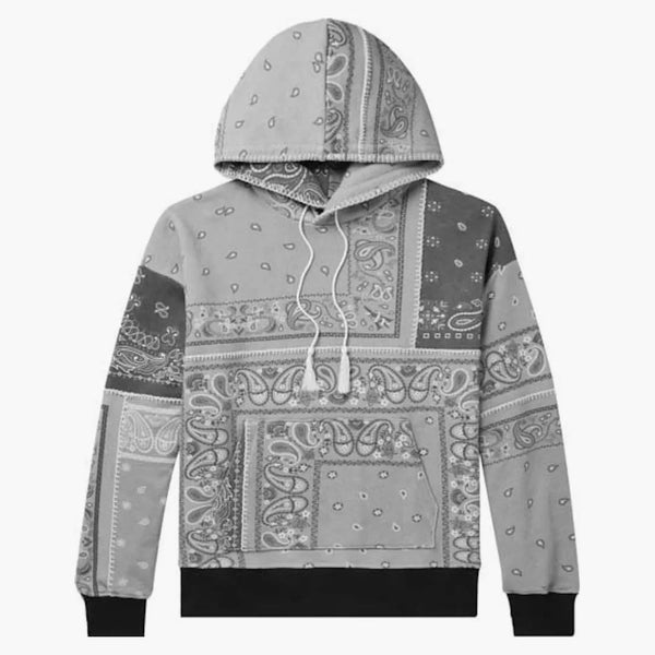 Amiri nadrozměrná kapuce Bandana Patchwork Black