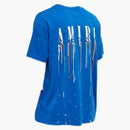 Amiri Paint Drip Core Logo Tee Blue/white