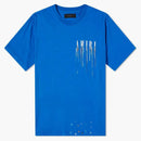 Amiri Paint Drip Core Logo Tee Blue/white
