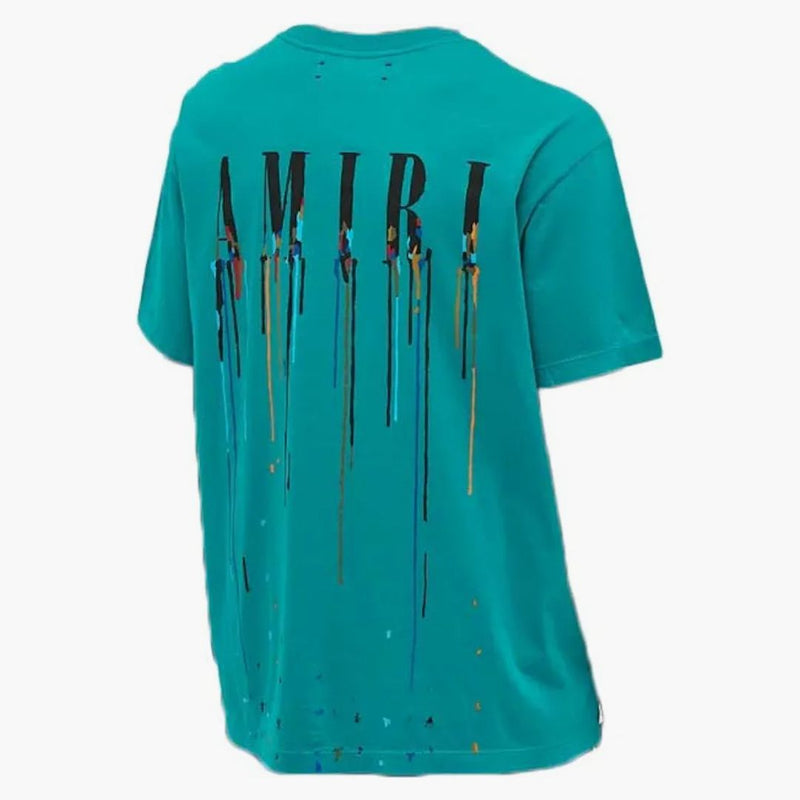 Amiri Paint Drip Core Logo Tea Green