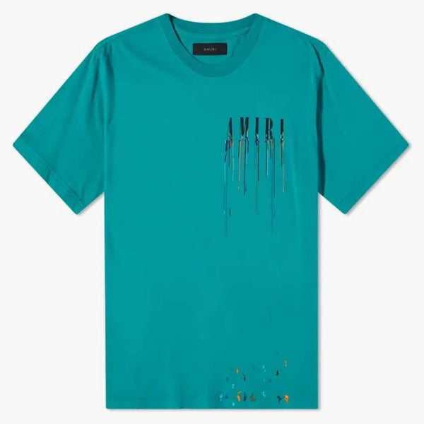 Amiri Paint Drip Core Logo Tea Green