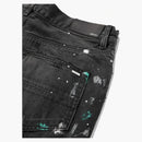 Amiri Paint Splatter denim shorts black