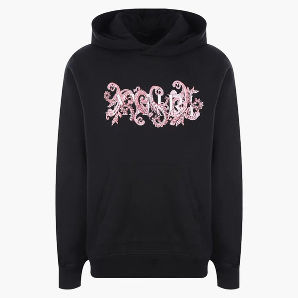 Amiri Paisley Print Hoodie Black