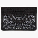 Amiri Pebbled Bandana Card Holder Black