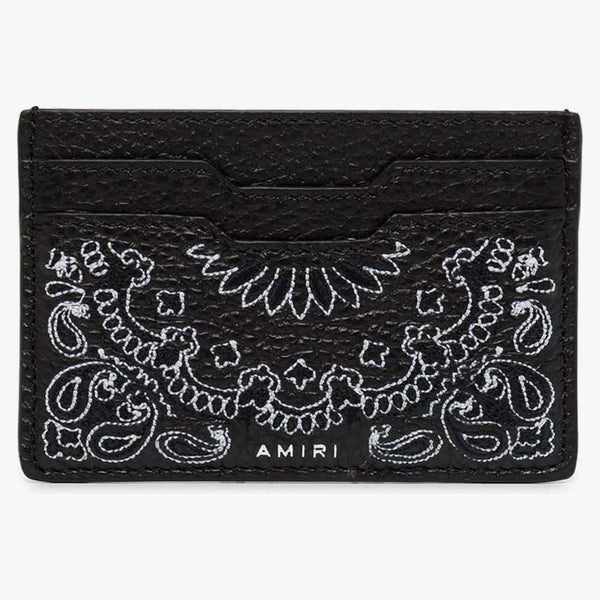 Amiri Pebled Bandana Card Holder Black