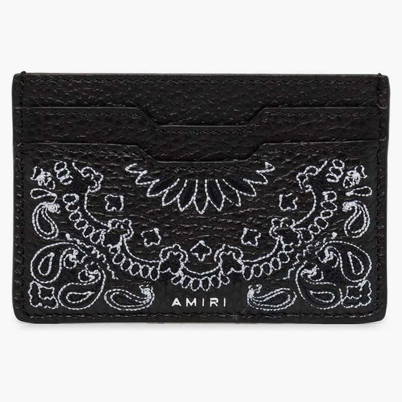 Amiri Pebled Bandana Card Holder Black