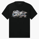 T-shirt stampato di script Amiri Pegasus Black
