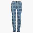 Amiri Plaid Skinny Jeans Indigo Blue