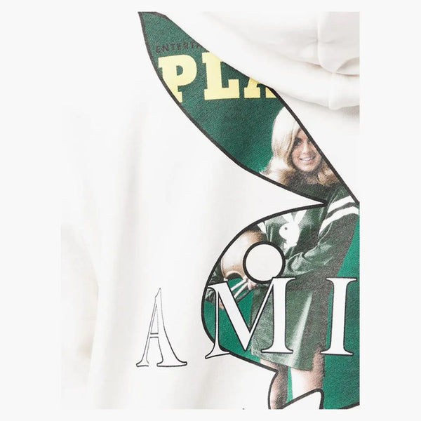 Logo z kapturem z kapturem Amiri White/Green/Multi