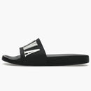 Amiri Pool Slide Debossed Logo Black Black White
