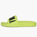 Amiri Pool Slide Debossed Volt Black