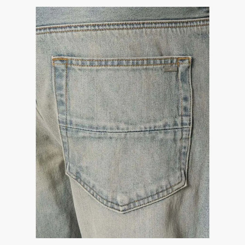 Amiri släpp hem rak jean antik indigo