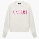 Amiri Reverse Bunny Crewneck Blanc/Peacock