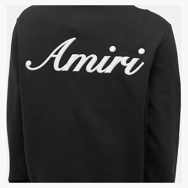 Amiri Script Logo Sweatshirt svart