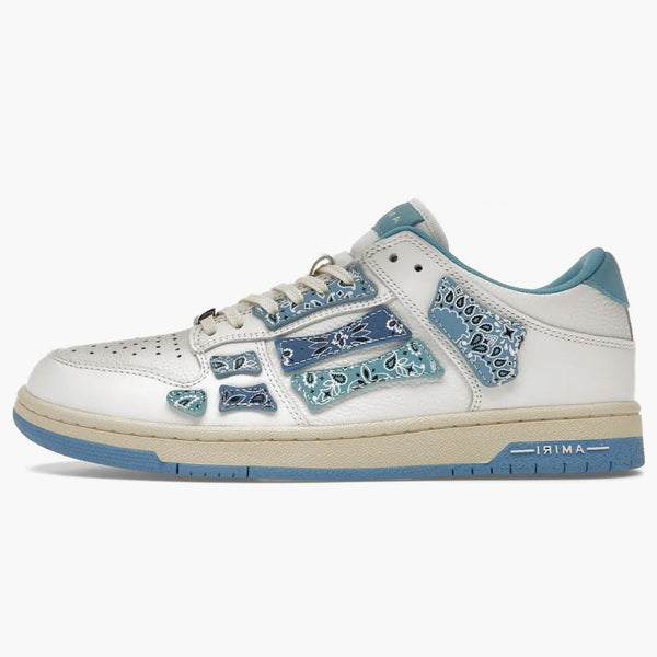 Amiri Skel Top Low Bandana White Light Blue