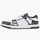 Amiri Skel Top Low White Black Quad Monogram Print