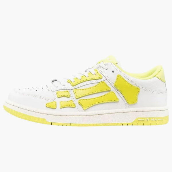 Amiri Skel Top Low Bílá fluorescenční žlutá
