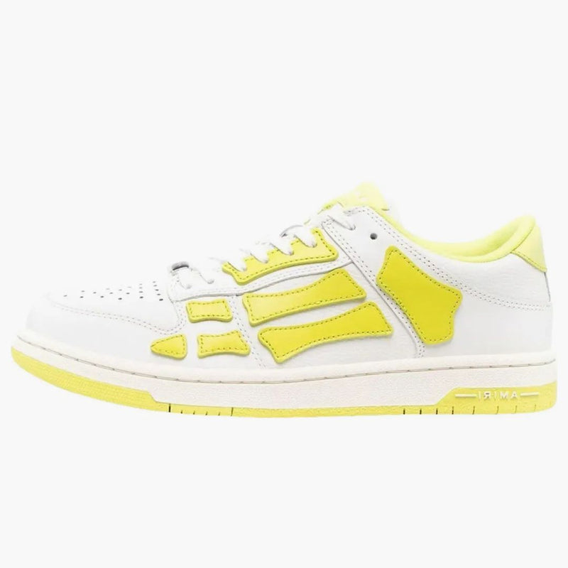 Amiri Skel Top Low Bílá fluorescenční žlutá