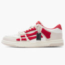 Amiri Skel Top Low Chenille rojo blanco