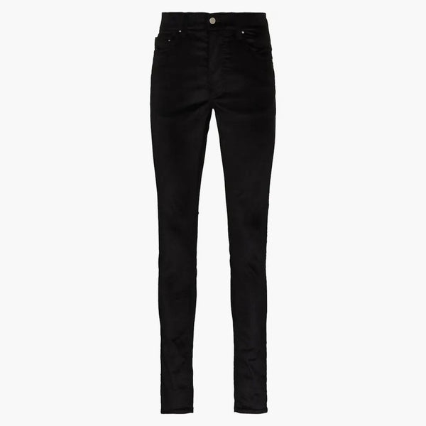 Amiri Stack Skinny Velor Pants Black