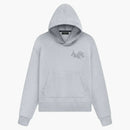 Amiri skjuten logotyp hoodie hontergrå