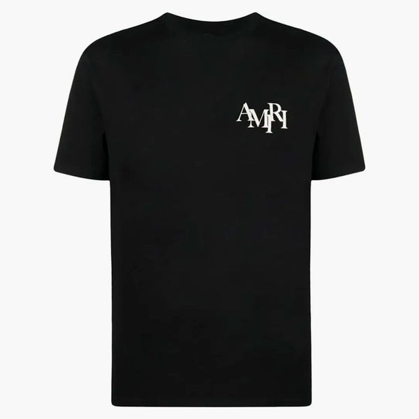 Amiri Stagggered Logo Tea Black