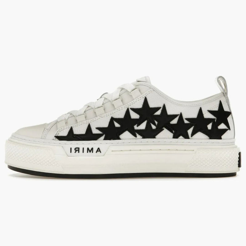 Amiri Stars Court Low Vitsvart