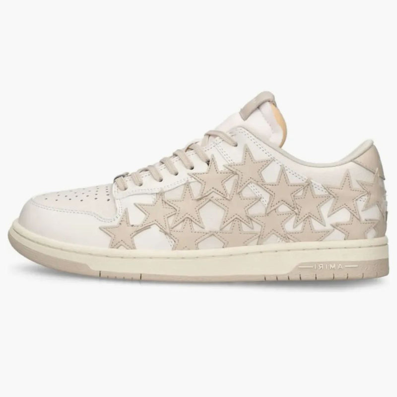 Amiri Stars Low Top White Beige