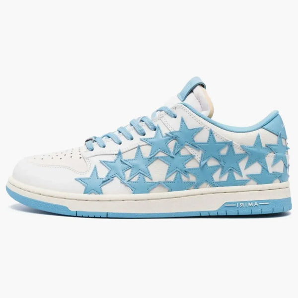 Amiri Stars Low Top White Blue