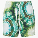 Amiri Tie Dye Swim Trunk Verde