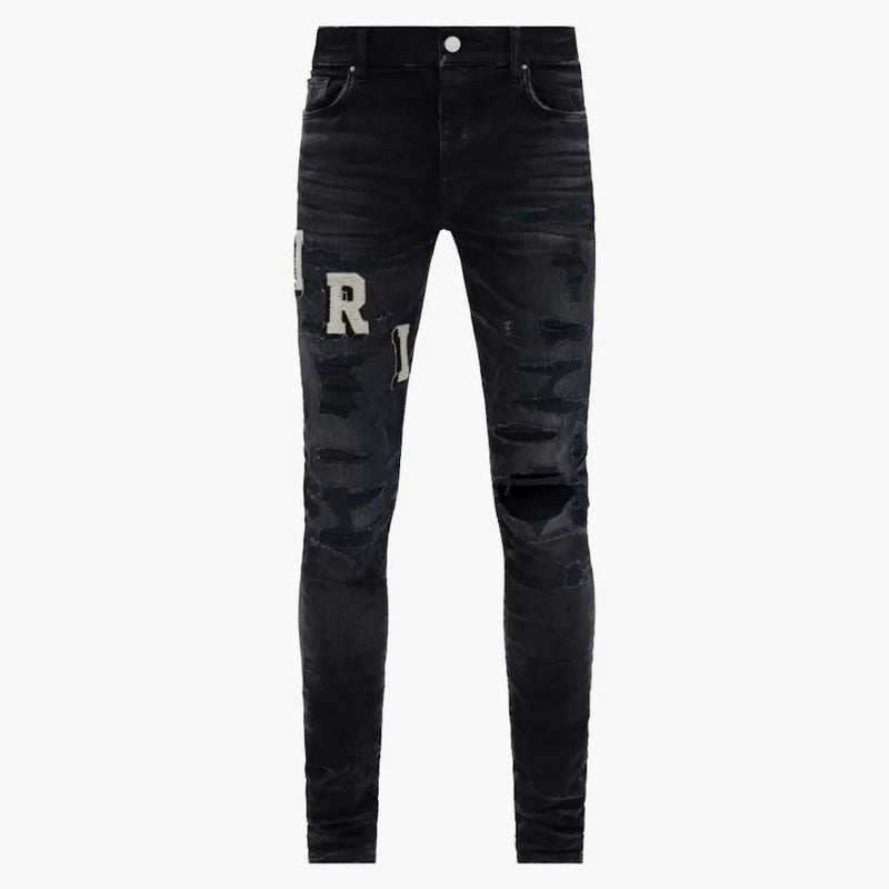 Amiri varsity Jean vybledl černou