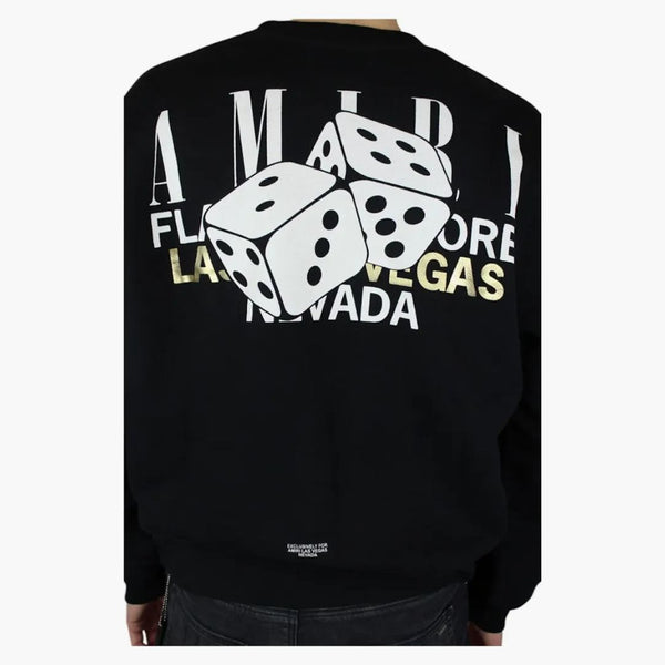 Amiri Vegas Exkluzivní Crewneck Black