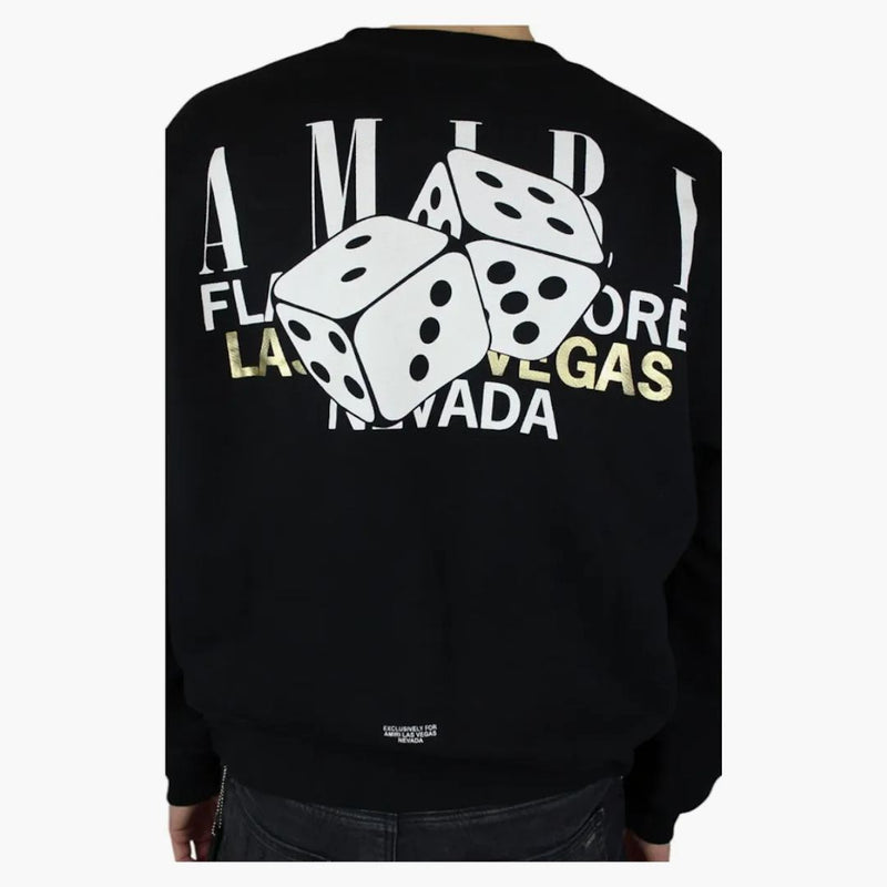 Amiri Vegas Exkluzivní Crewneck Black