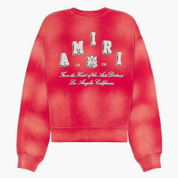 Amiri Vintage Collegiate CrewNeck Red
