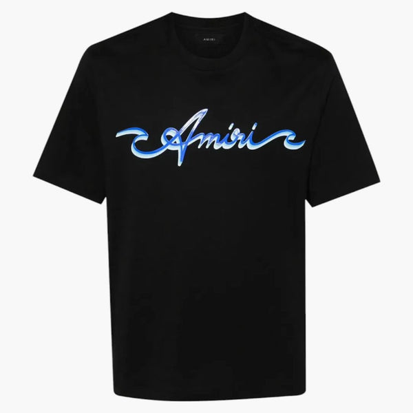 Tričko logo amiri černé/modré