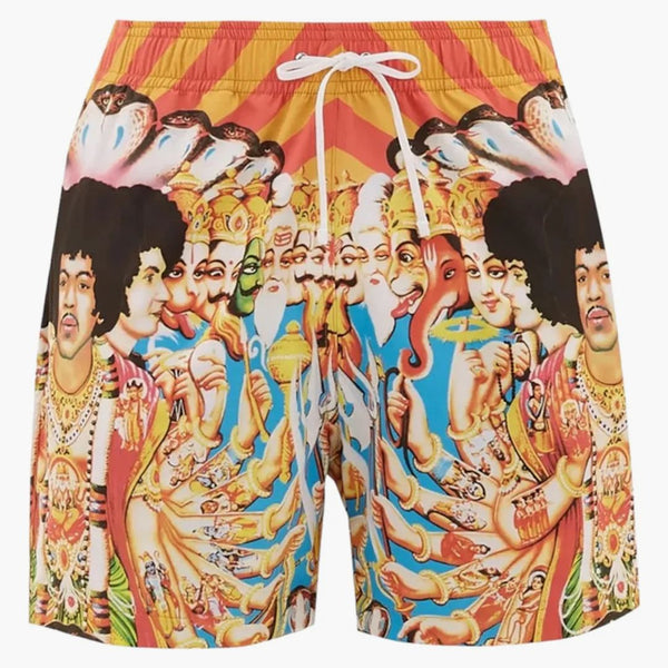 Amiri X Jimi Hendrix Swim Shorts Multi