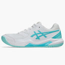 Asics Gel-dedicate 8 Pickleball White Energy Aqua (women's)