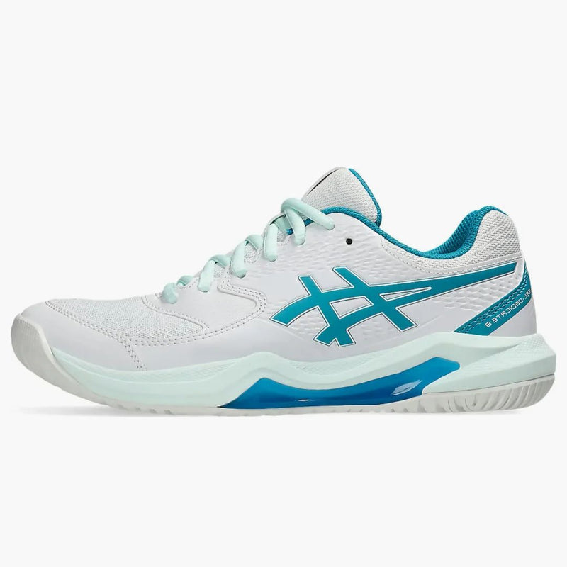 Asics Gel-dedicate 8 White Teal Blue (women's)