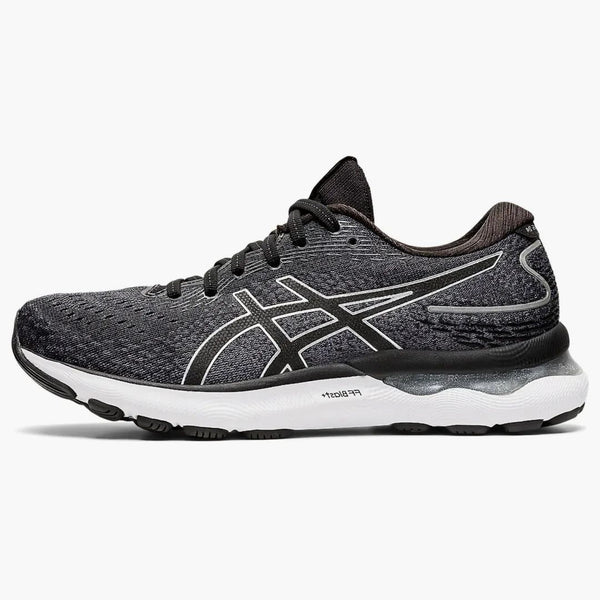 Asics Gel-nimbus 24 Black Pure Silver (women's)