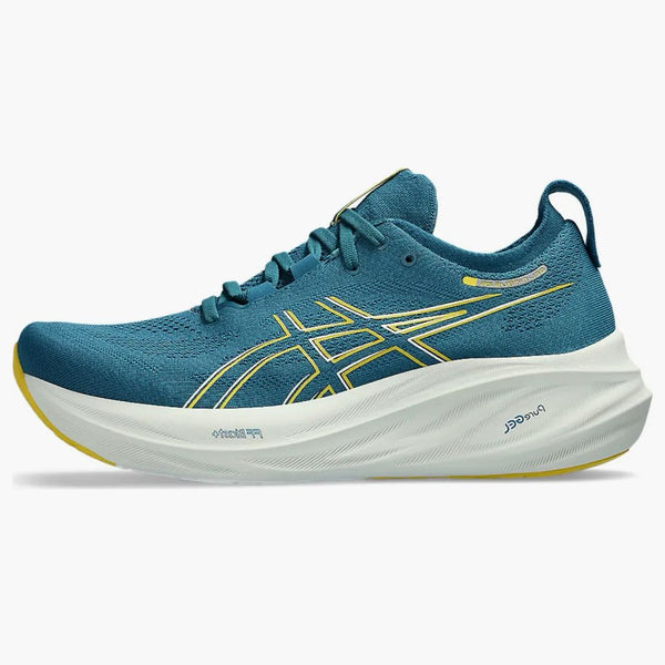 Asics Gel-Nimbus 26 Evening Teal Light Mustard
