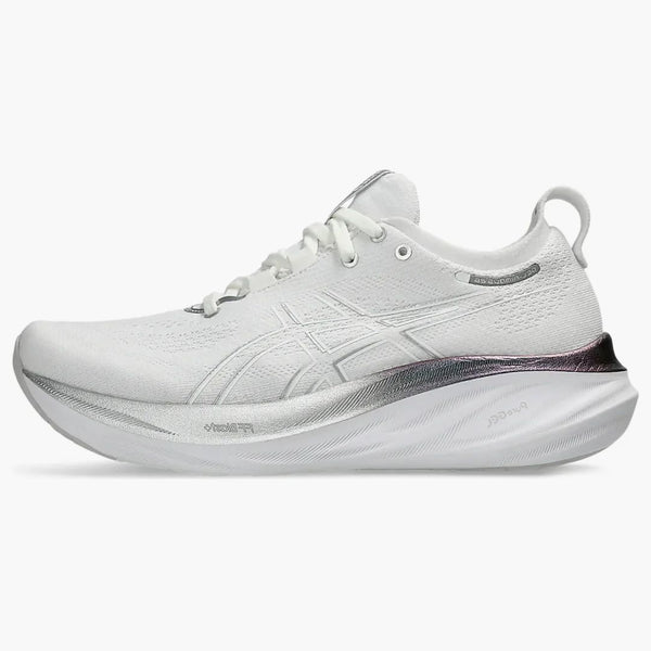 Asics Gel-Nimbus 26 Platinum Real White Pure Silver (Women's)