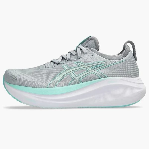 Asics Gel-Nimbus 27 Piedmont Gray Illuminate Mint (Women's)