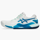 Asics Gel-resolution 9 Clay White Teal Blue (women's)
