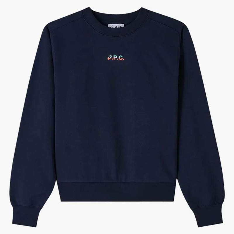 Asics X Apc Stone Sweatshirt Dark Navy Blue