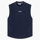 Asics X Apc Women's On Court Crew Top Dark Navy Blue