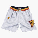 Aape X Mitchell & Ness Golden State Warriors Shorts White