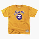 Bape X Mitchell & Ness Los Angeles Lakers Tea Yellow